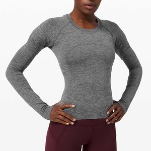 Lululemon Swiftly Tech Long Sleeve Graphite Grey Size 4